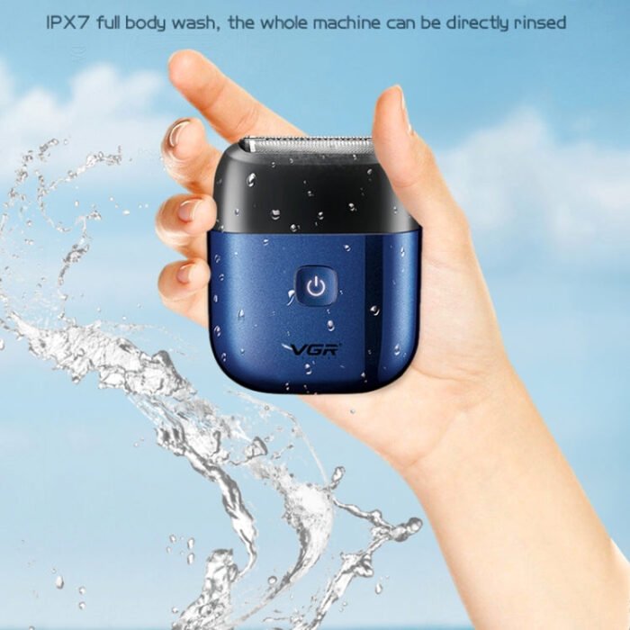 VGR V-340 5W USB Mini Portable Reciprocating Electric Shaver(Blue) - Image 6