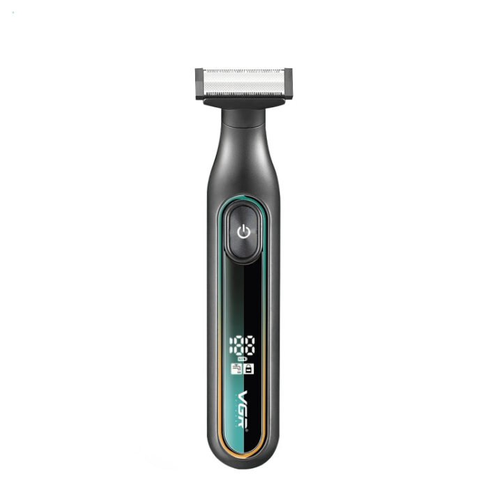 VGR V-360 5W USB Digital Display Electric T-shaped Shaver(Green)