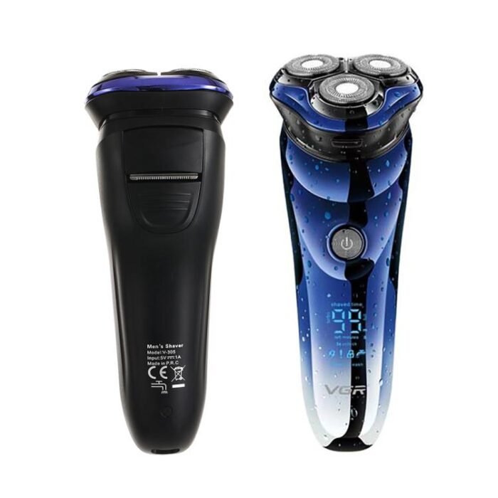 VGR V-305 Rotating Three-blade IPX7 Men Electric Shaver(Blue) - Image 2