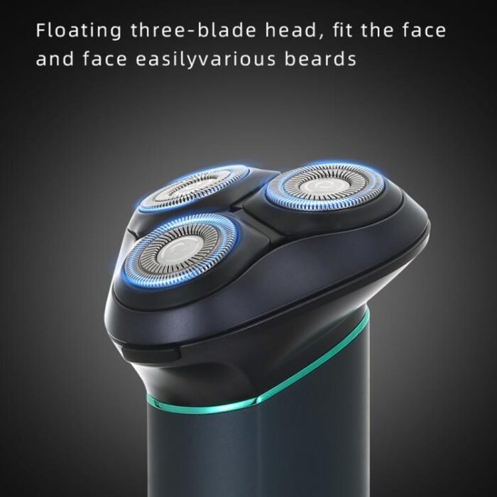 VGR V-310 Digital Display Three-blade IPX7 Electric Shaver(Black) - Image 4