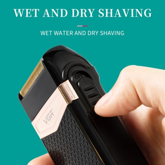 VGR V-331 Reciprocating Rotary 2 Cutter Head IPX4 Electric Shaver(Black) - Image 8