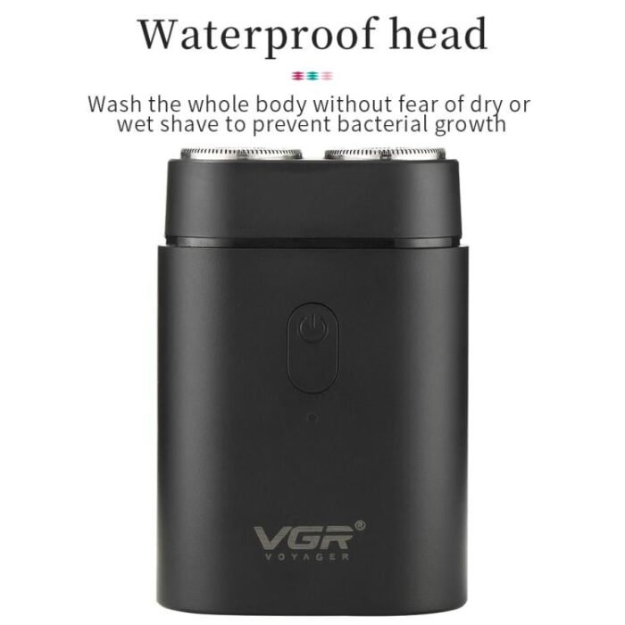 VGR V-341 Rotating 2 Cuttter Head Portable Electric Shaver(Black) - Image 6