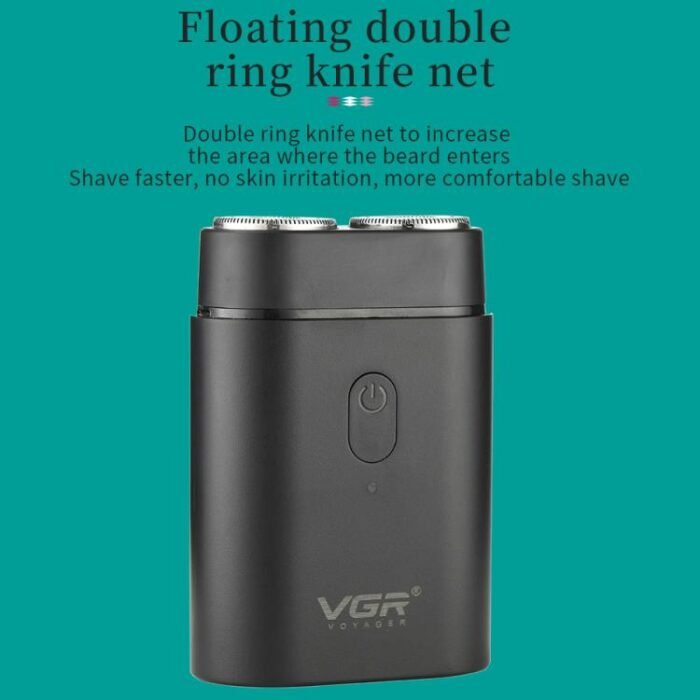VGR V-341 Rotating 2 Cuttter Head Portable Electric Shaver(Black) - Image 7