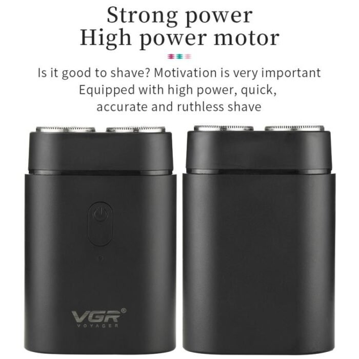 VGR V-341 Rotating 2 Cuttter Head Portable Electric Shaver(Black) - Image 8