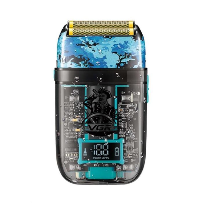 VGR V-352 Double Cutter Head Portable Electric Foil Shaver(Transparent Black)
