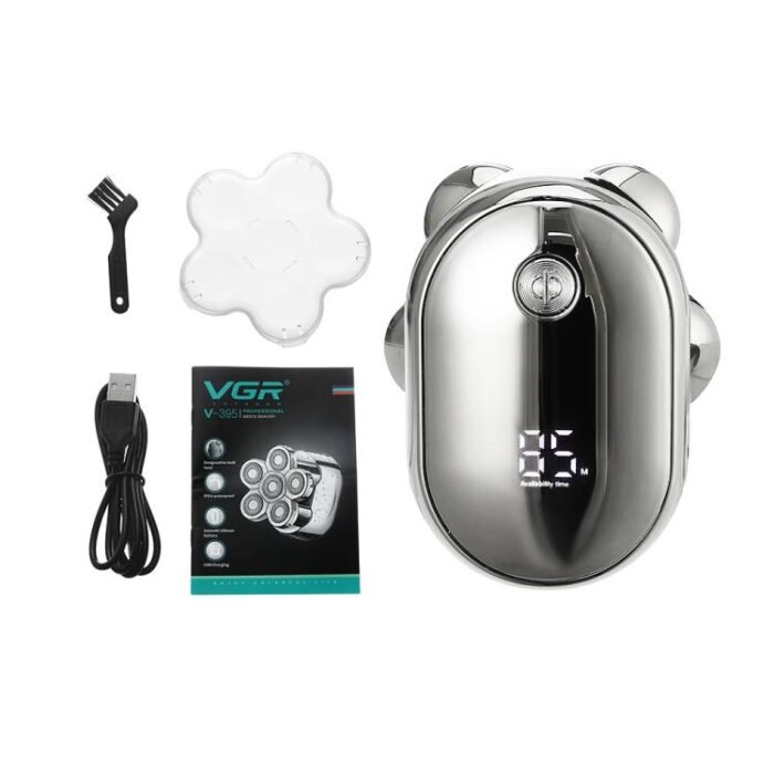 VGR V-395 Six Cuttter Heads IPX6 Electric Shaver(Silver) - Image 3