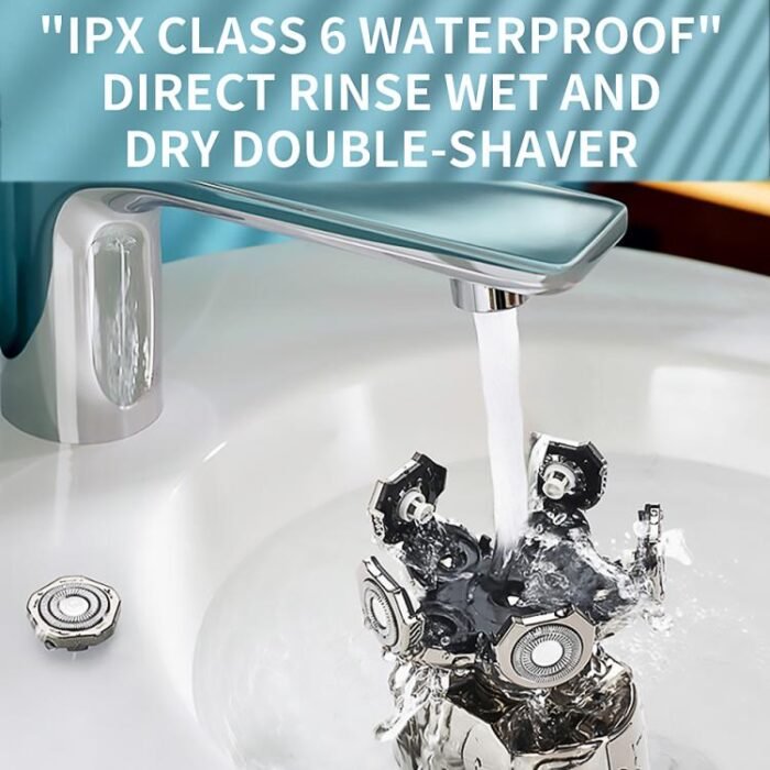 VGR V-395 Six Cuttter Heads IPX6 Electric Shaver(Silver) - Image 6