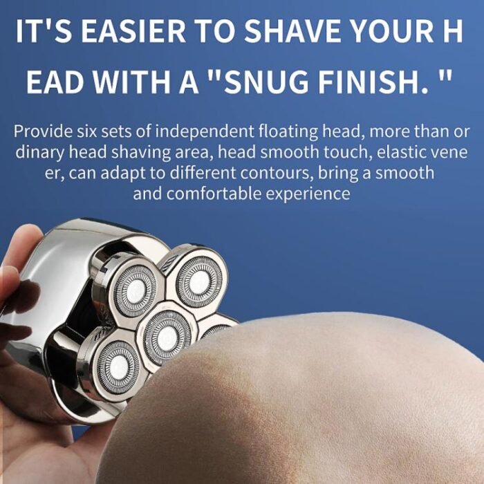 VGR V-395 Six Cuttter Heads IPX6 Electric Shaver(Silver) - Image 9