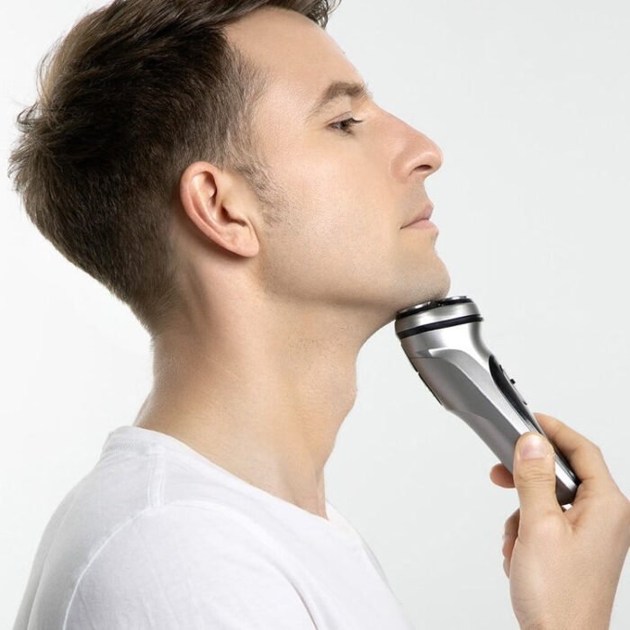 Original Xiaomi ENCHEN Water Proof Triple Rotary Double Ring Blade Shaving Head Electric Rechargeable Shaver For Men(Black) - Image 10