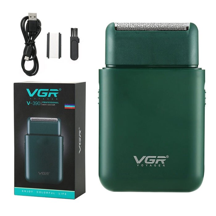 VGR V-390 5W USB Portable Reciprocating Electric Shaver (Black) - Image 3