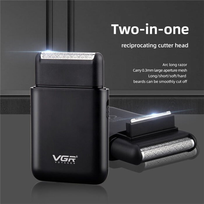 VGR V-390 5W USB Portable Reciprocating Electric Shaver (Black) - Image 10