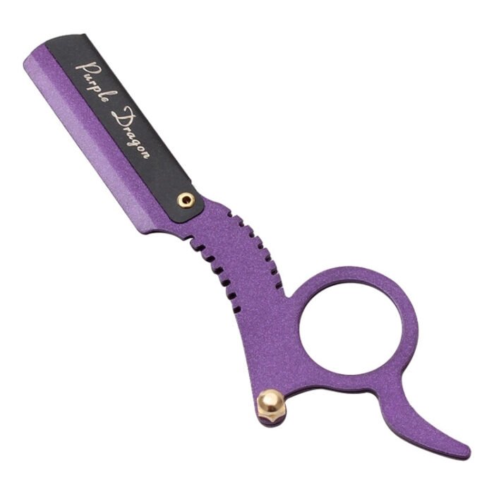 Stainless Steel Vintage Razor Thumb Razor(Purple) - Image 2