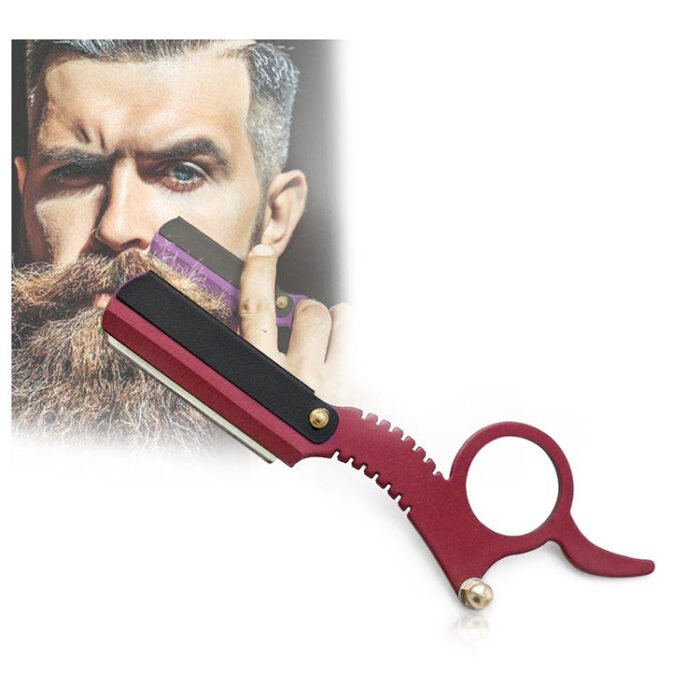 Stainless Steel Vintage Razor Thumb Razor(Red)