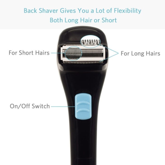 Foldable Long Handle Electric Shaver On Back - Image 4