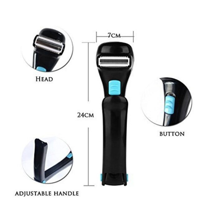 Foldable Long Handle Electric Shaver On Back - Image 5