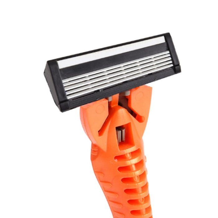 Five-layer Stainless Steel Disposable Cutter Head Disposable Manual Shaver(Orange) - Image 3