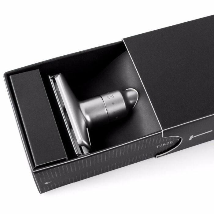 Adjustable Safety Razor Double Edge Classic Mens Shaving Hair Removal Shaver with 5 Blades(Silver Gray) - Image 3