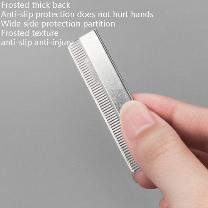 5 Box / Set Eyebrow Trimming Blade Stainless Steel Eyebrow Scraper(10 PCS / Box) - Image 5