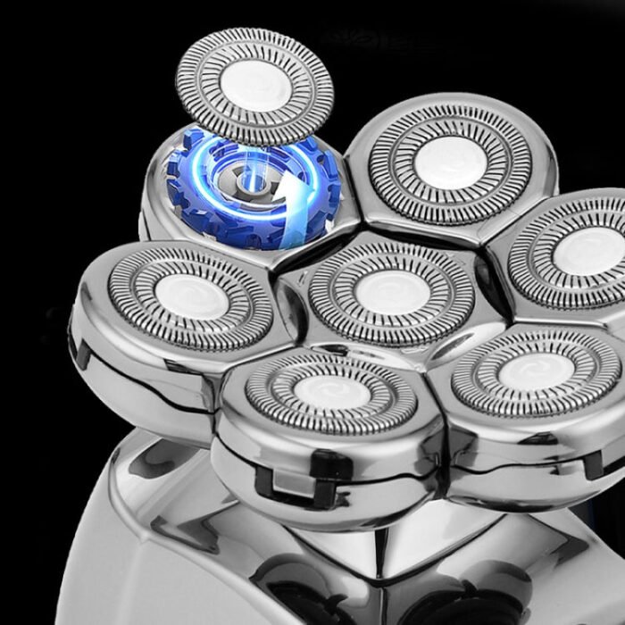 7-head Multifunctional Waterproof Barber Shaver, Specification: Wireless charging(6 in 1) - Image 3