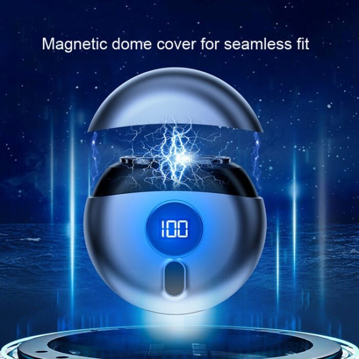TJ01 Flying Saucer Razor USB Rechargeable Mini Shaver(Champagne Golden) - Image 4