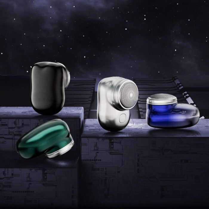 Electric Mini Shaver USB Rechargeable Waterproof Portable Razor(Silver) - Image 2