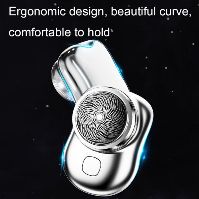 Electric Mini Shaver USB Rechargeable Waterproof Portable Razor(Black) - Image 4