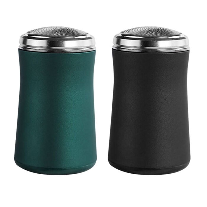 Pocket Size Washable Electric Razor USB Rechargeable Travel Shavers for Men(Black) - Image 2