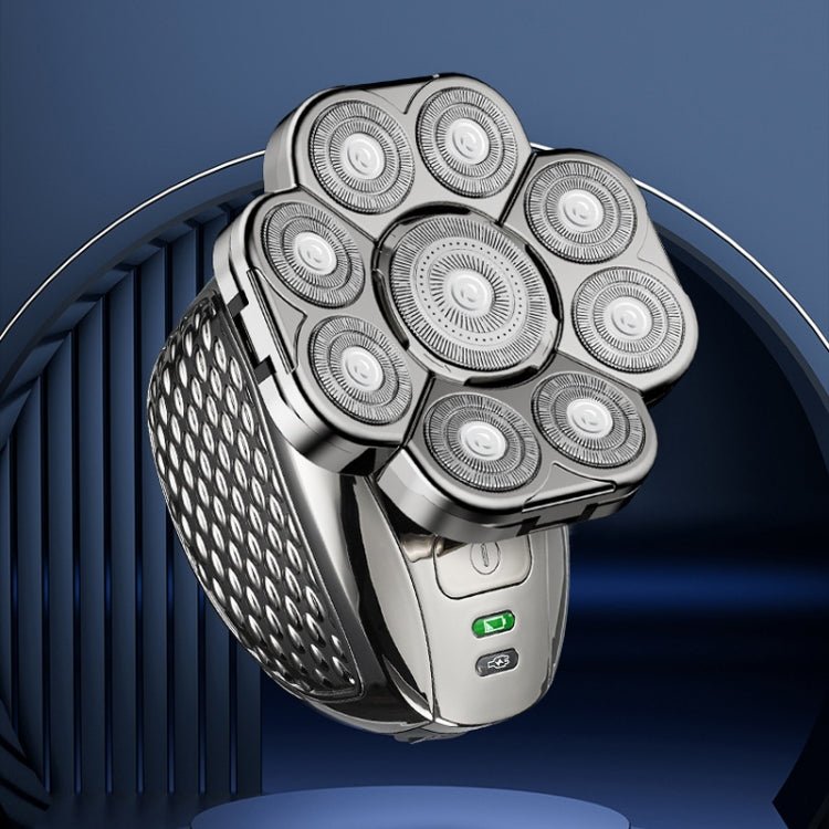 Single Machine 9 Knife Head Multifunctional USB Shaver Full Body Water Washing Shaver Men Hair Bald - Image 2