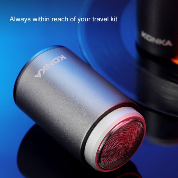 KONKA Mini Portable Razor Outdoor Waterproof Men Razor, Color: Black+1 Knife Head - Image 2