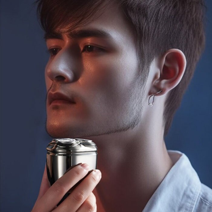 Mini Magnetic Head Shaver Smart LED Display Electric Shaver, Color: Black - Image 11