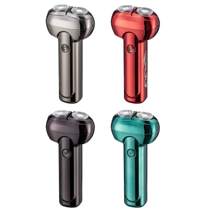 Men Electrical Shaver Portable Mini LED Digital Display Smart Shaving Razor(Coral Red) - Image 2