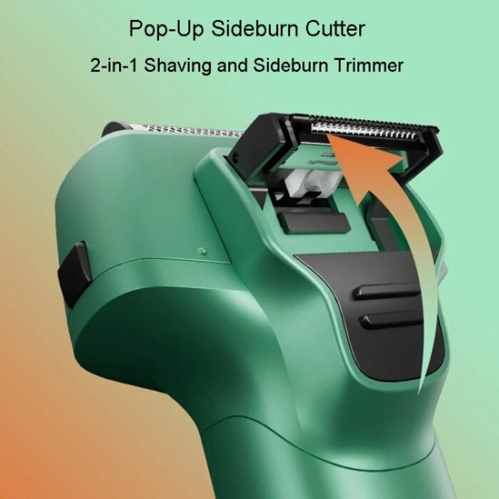 Men Reciprocating 3-Blade Rechargeable Shaver Washable Portable Beard Razor(Black) - Image 5