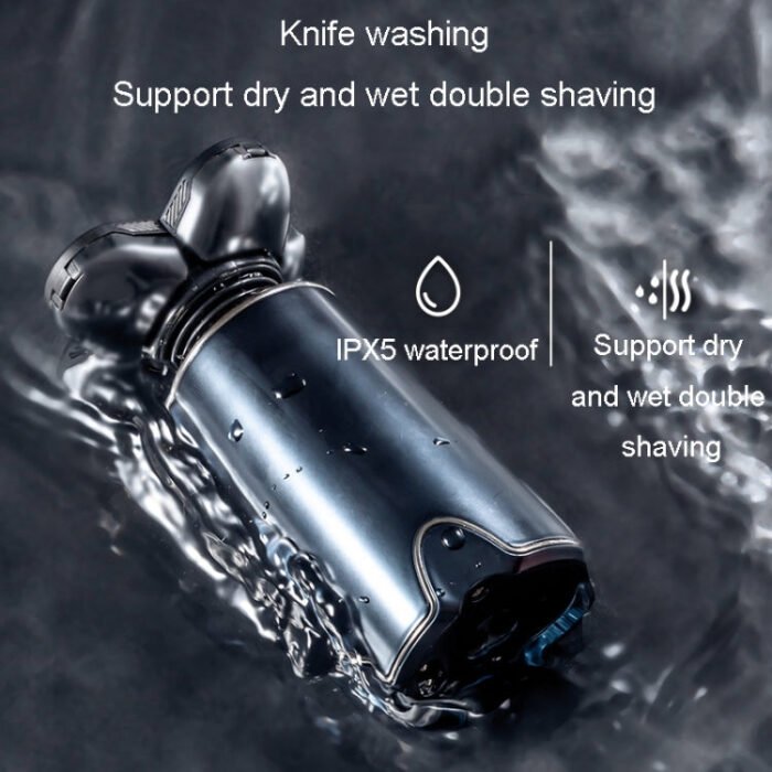 Men Multifunctional Electrical Shaver Rechargeable 5-Blade Shaving Razor(Black) - Image 5