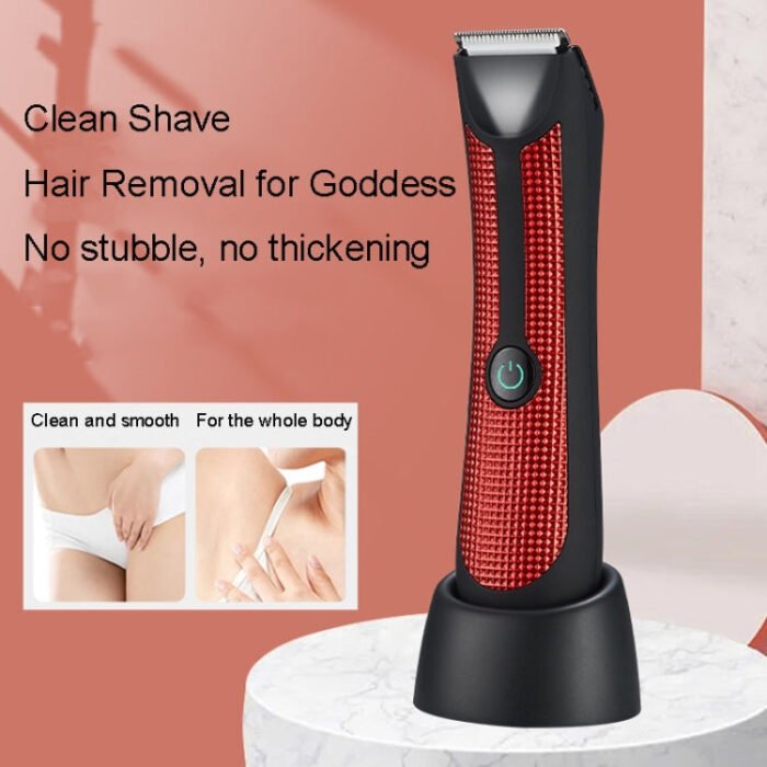 Women Electrical Hair Removal Instrument Shaving Knife Axillary Hair Shaver(Red) - Image 3