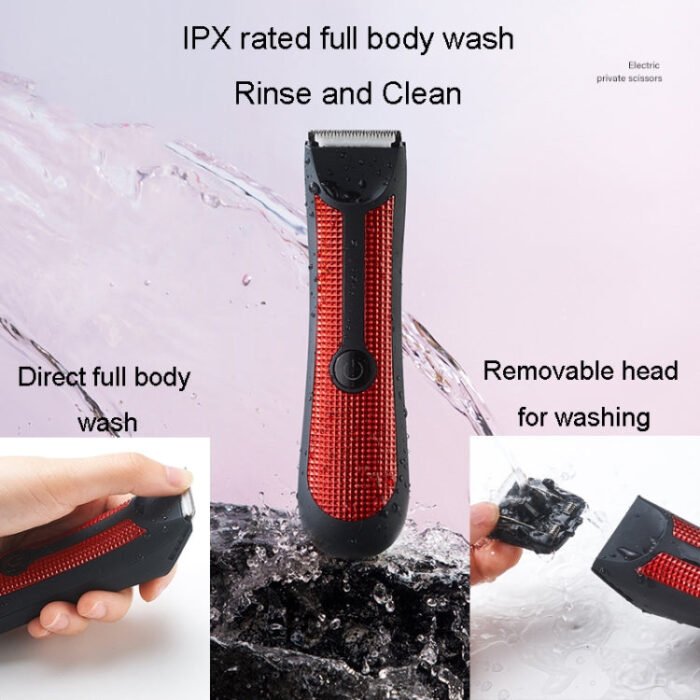 Women Electrical Hair Removal Instrument Shaving Knife Axillary Hair Shaver(Red) - Image 5
