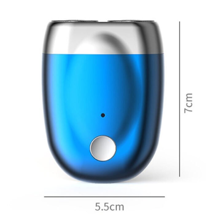 Double-head Mini Magnetic Shaver Portable Men Electric Shaver(Silver Black) - Image 3
