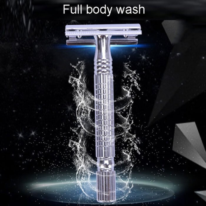 Junjie Shaving And Beard Razor Stand Old Style Double Sided Manual Shaver - Image 3