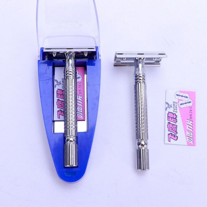 Junjie Shaving And Beard Razor Stand Old Style Double Sided Manual Shaver - Image 6