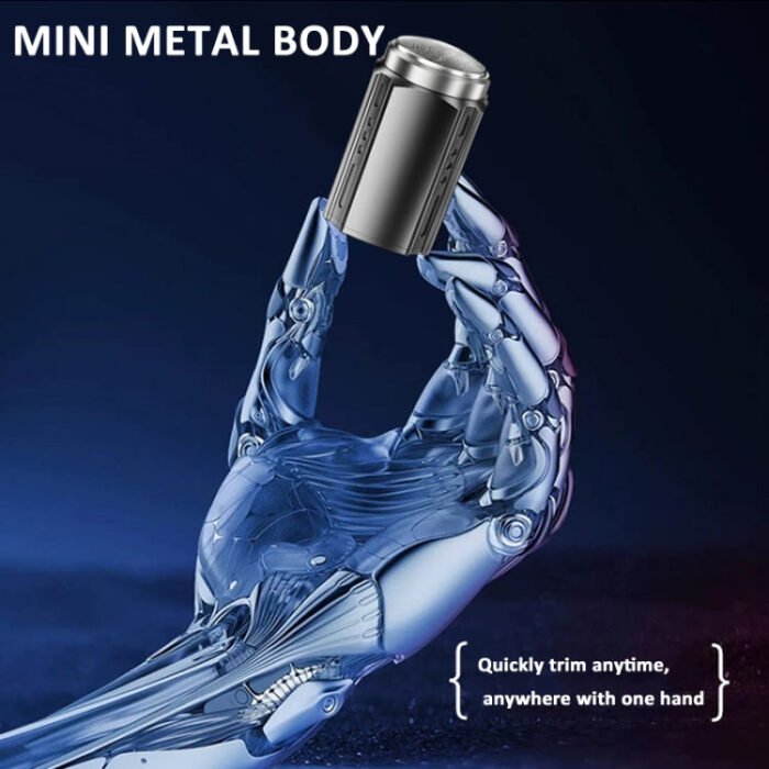 Smart Digital Display Electric Shaver Rechargeable Pocket Razor, Spec: Suspension Knife Net Guncolor - Image 4