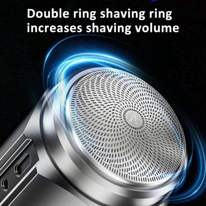 Smart Digital Display Electric Shaver Rechargeable Pocket Razor, Spec: Suspension Knife Net Guncolor - Image 6