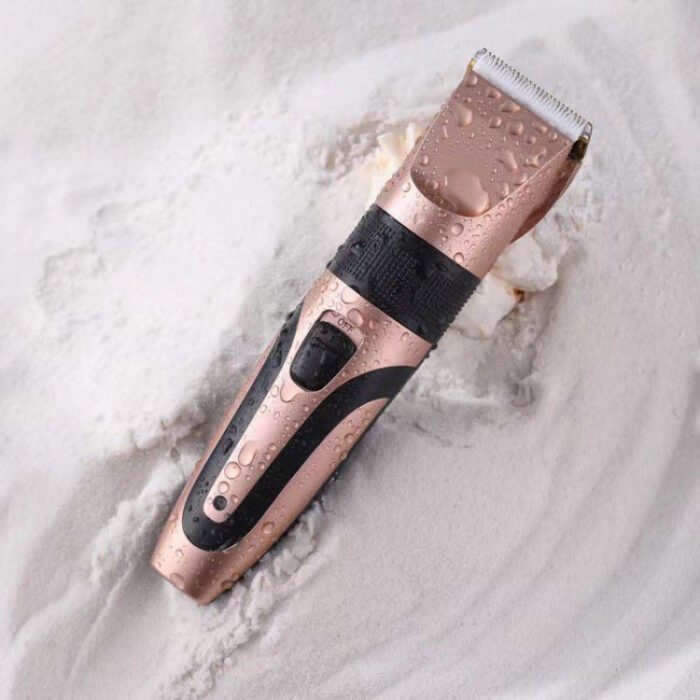 Rechargeable Hair Clipper Pet Shaver(Gold Black Pattern) - Image 2