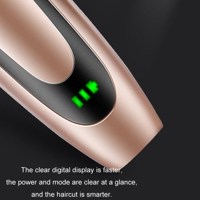 Rechargeable Hair Clipper Pet Shaver(Gold Black Pattern) - Image 5