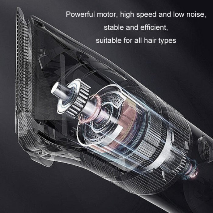 Rechargeable Hair Clipper Pet Shaver(Gold Black Pattern) - Image 6