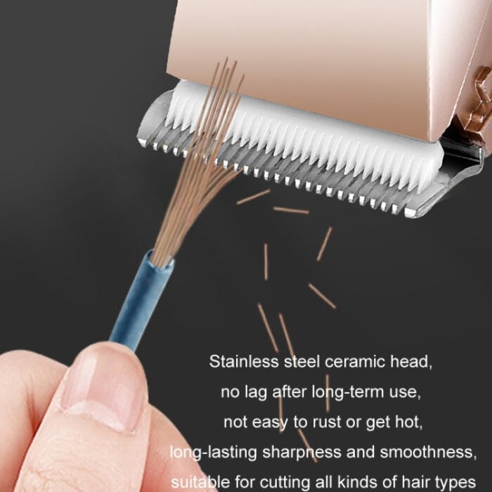 Rechargeable Hair Clipper Pet Shaver(Gold Black Pattern) - Image 7