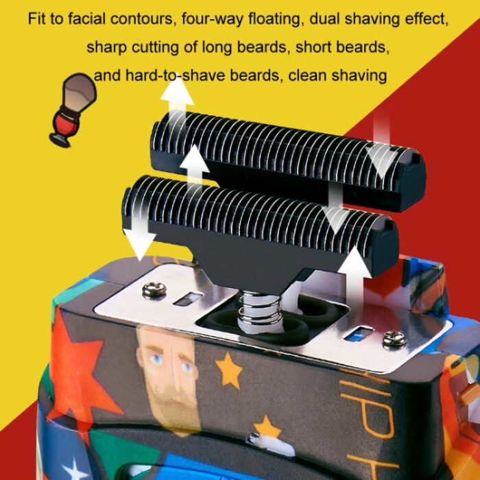 USB Rechargeable Reciprocating Graffiti Electric Shaver(LK-2207) - Image 3