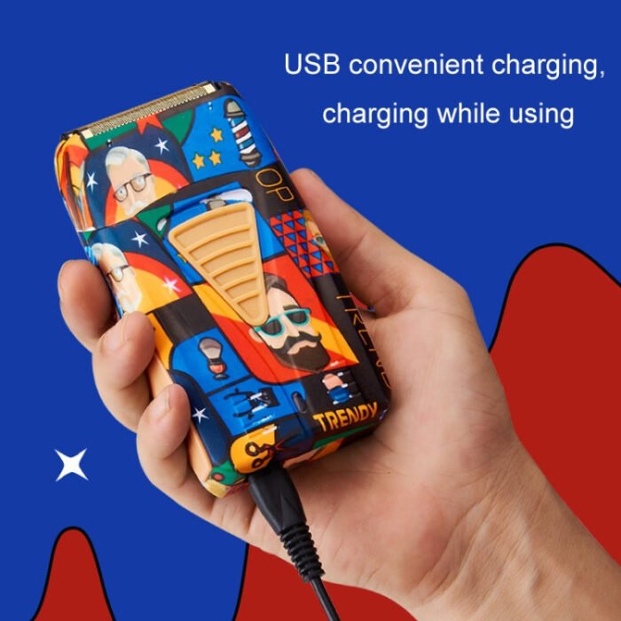 USB Rechargeable Reciprocating Graffiti Electric Shaver(LK-2207) - Image 5