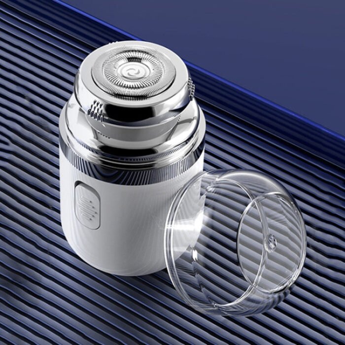 TY-500 2 in 1 Mini Portable Rechargeable Electric Shaver Shaving Razor(White)