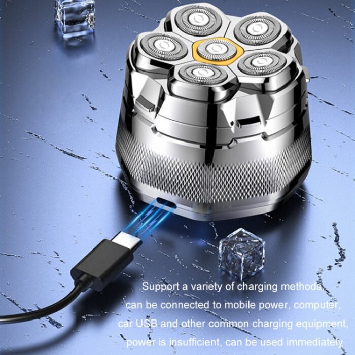Magnetic Intelligent Six-Blade Washable Electric Shaver(USB) - Image 4