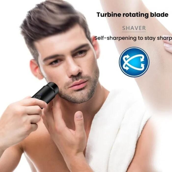 JILILAI 033 Electric Shaver Portable Mini Razor Car Electrical Shaver(Black) - Image 6