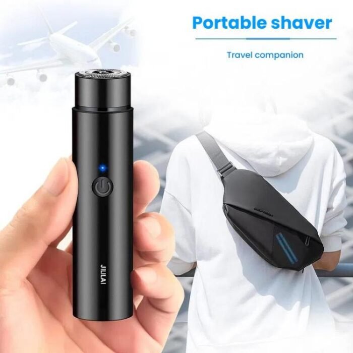 JILILAI 033 Electric Shaver Portable Mini Razor Car Electrical Shaver(Blue) - Image 8
